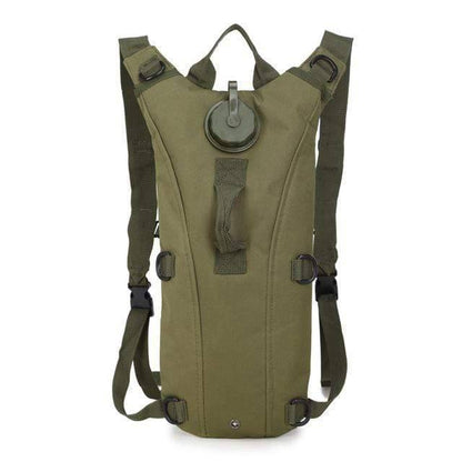Top view of the 3L hydration backpack, showing easy access to the water bladder
