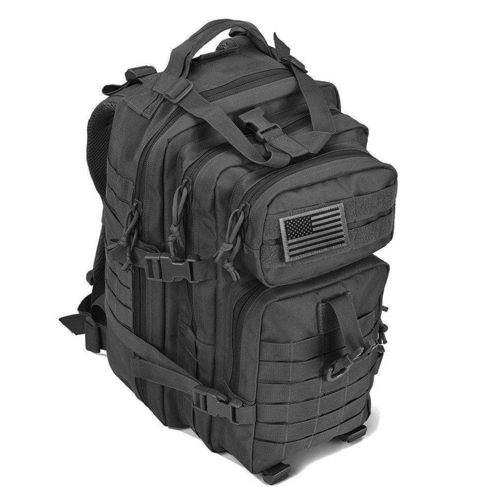 40L military style hiking backpack with side compression straps, multi-functional survival gear