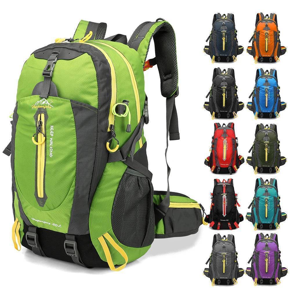 Unisex 40L Water-Resistant Outdoor Travel Backpack