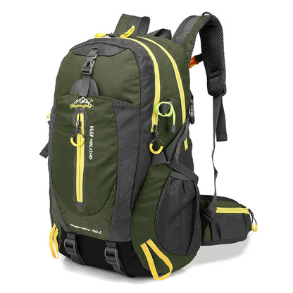 Unisex 40L Water-Resistant Outdoor Travel Backpack