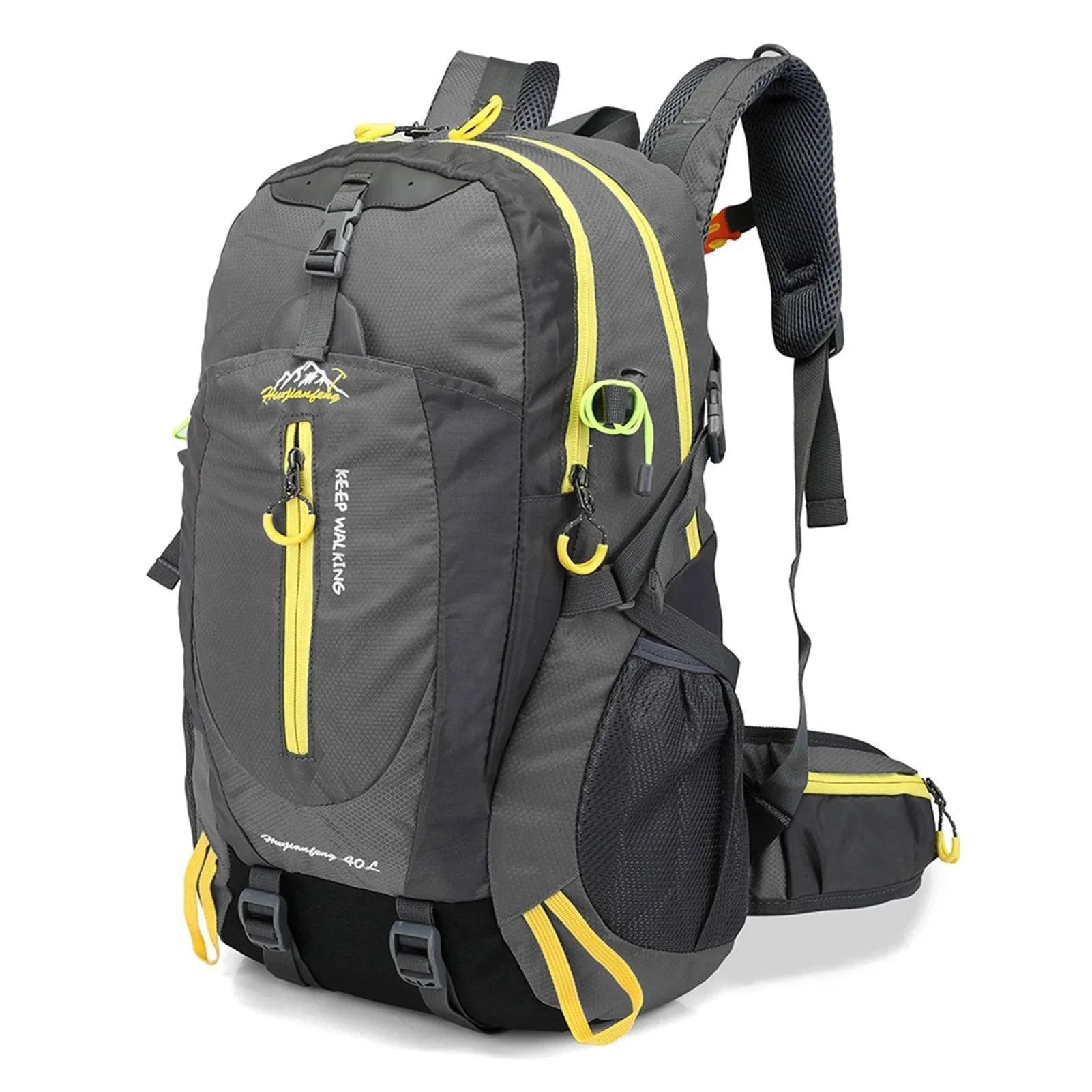 Unisex 40L Water-Resistant Outdoor Travel Backpack
