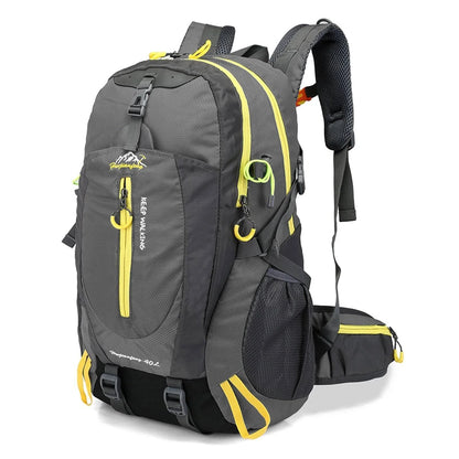 Unisex 40L Water-Resistant Outdoor Travel Backpack
