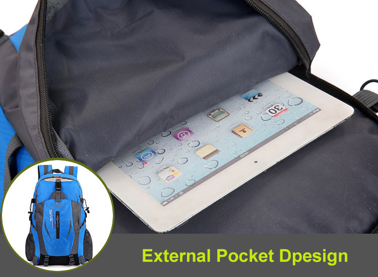Unisex 40L trekking pack, waterproof and lightweight, essential camping gear