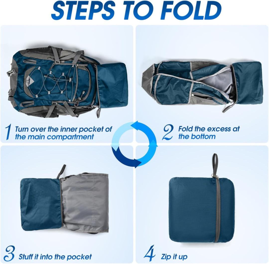 Versatile 40L waterproof backpack for all outdoor activities, lightweight & dependable.