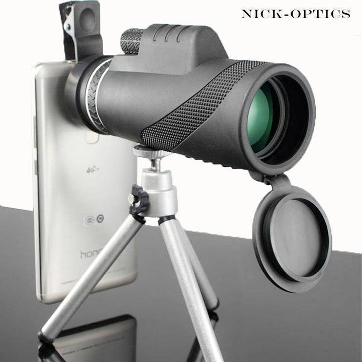 High power waterproof monocular telescope, 40x60, ideal for travel and camping