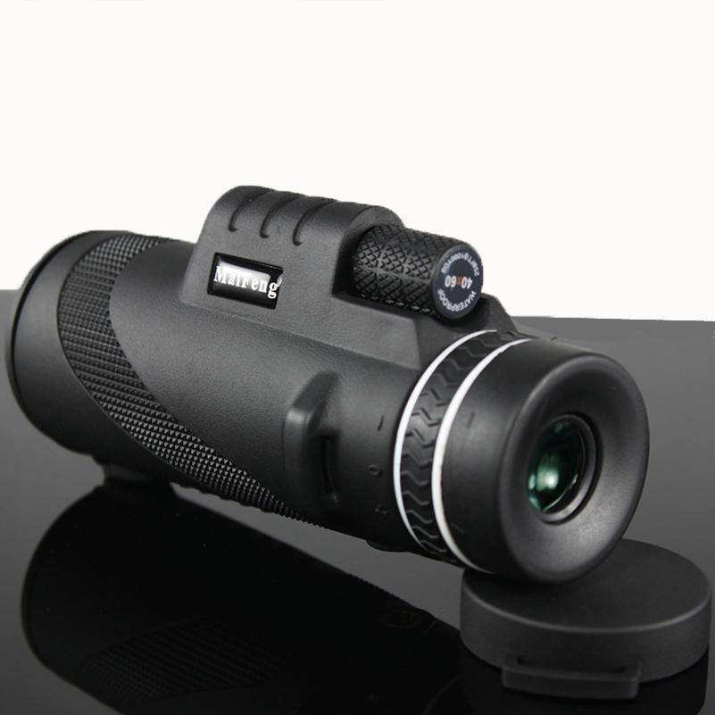 Waterproof 40x60 monocular with high power multi-coated optics for outdoor use