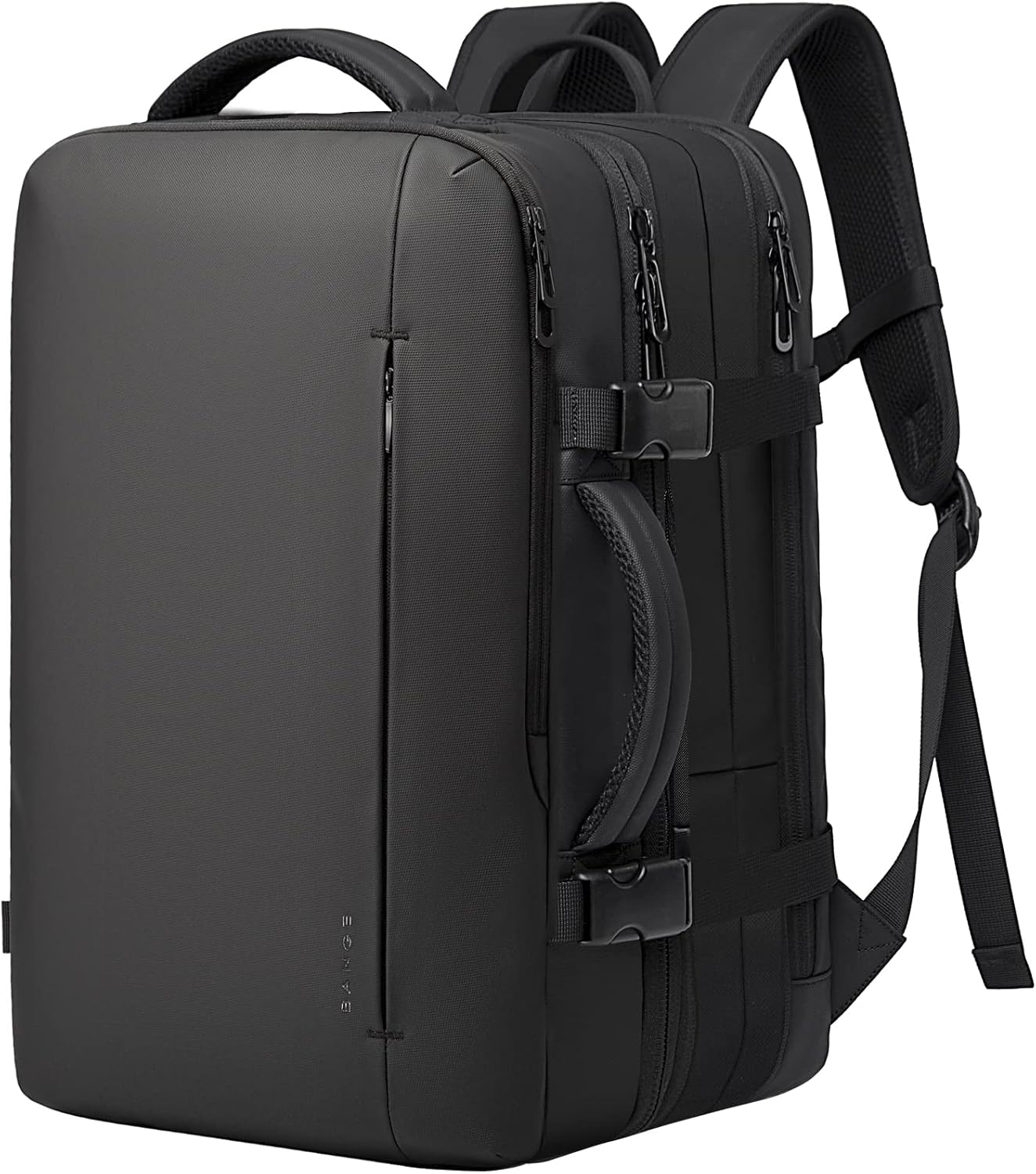 Women's 45L travel backpack, waterproof material, secure anti-theft features for travel.