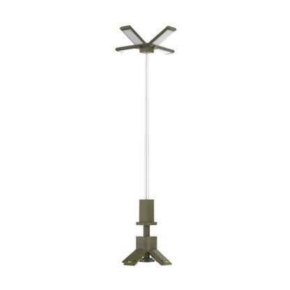 Outdoor lighting: a telescopic camping light providing ambient light for a campsite