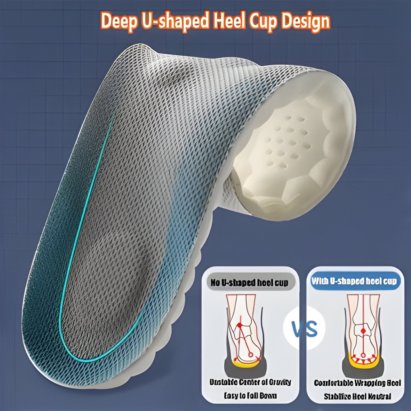Premium 4D Cloud comfort insoles for men & women. Super soft, breathable footwear accessory for foot pain relief.
