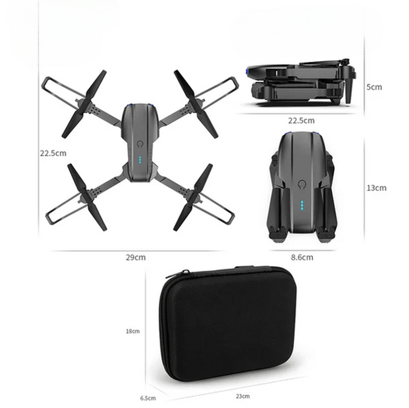 Unisex 4K UHD drone, an RC quadcopter for professional aerial photography, with long flight & obstacle avoidance.