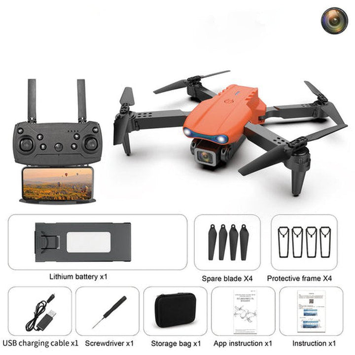 Close-up of a sleek 4K UHD camera drone, highlighting its design, perfect for detailed aerial photography.