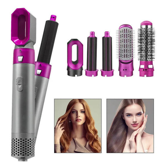 Salon-quality hot air brush & hair styler kit for smooth, voluminous, and healthy-looking hair.