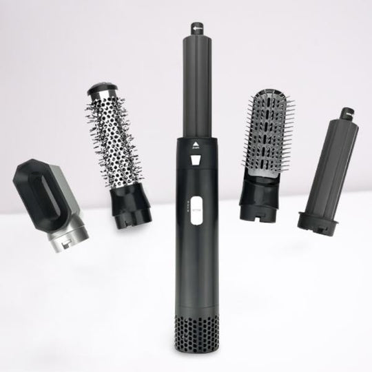 Curling iron attachment for the 5-in-1 hot air hair styler, creating beautiful waves & curls.