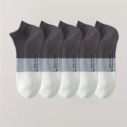 Premium unisex ankle socks 5-pack. Moisture-wicking, breathable cotton blend ensures all-day fresh comfort.