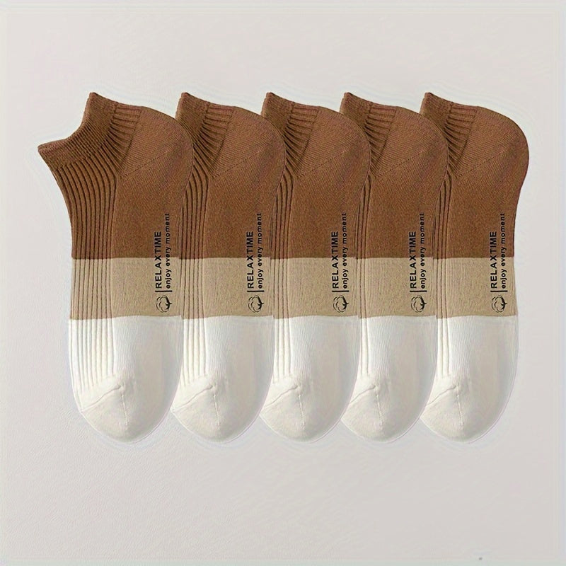 Essential unisex ankle socks 5-pack. Premium comfort, breathable & moisture-wicking cotton blend for active or casual wear.
