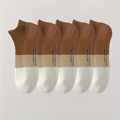 Essential unisex ankle socks 5-pack. Premium comfort, breathable & moisture-wicking cotton blend for active or casual wear.