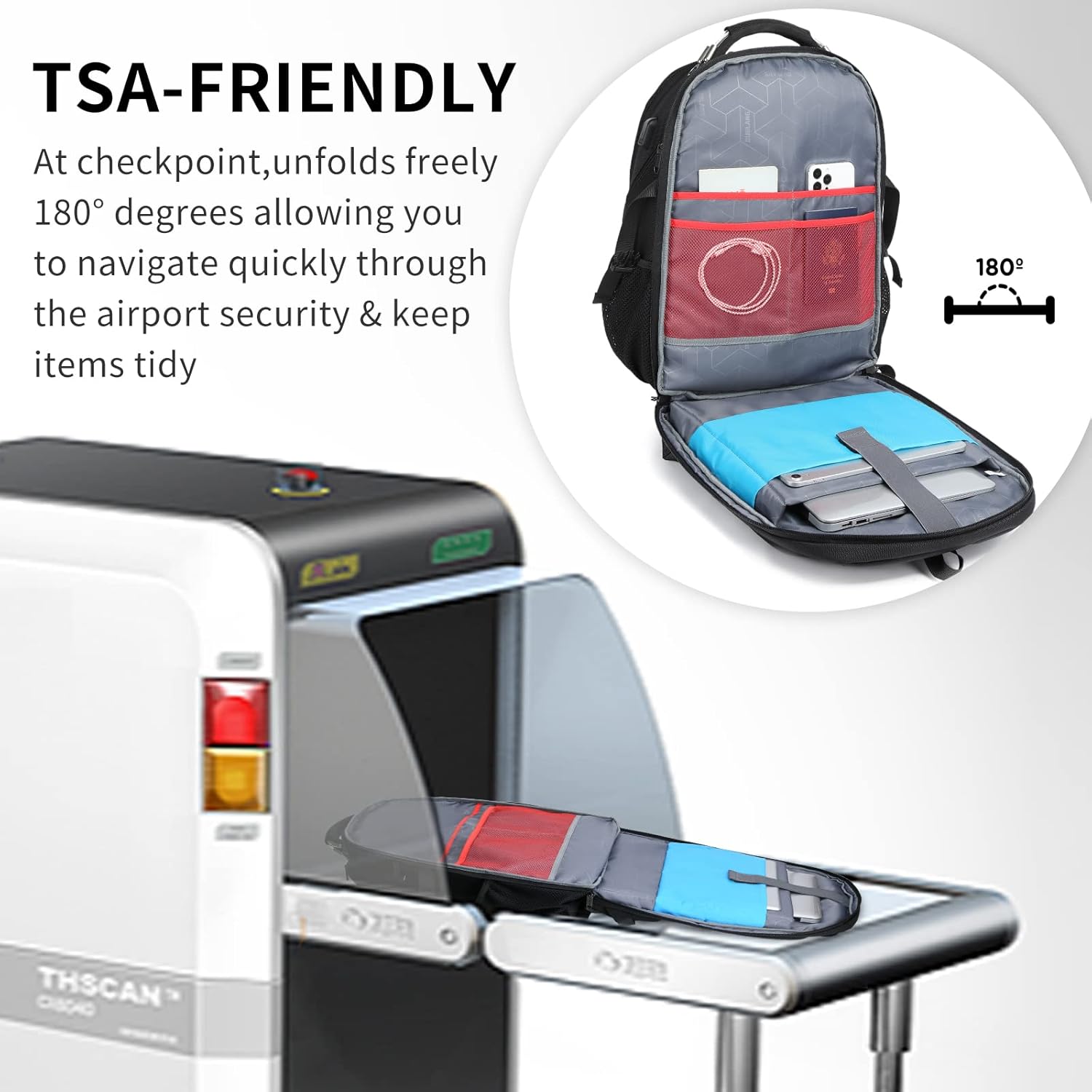 Versatile 50L carry-on travel bag with multiple compartments & water-resistant exterior, perfect for trips.