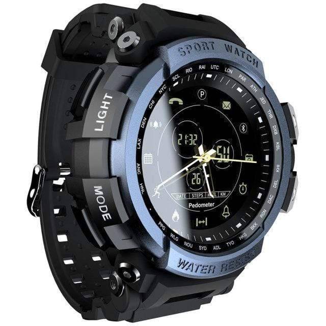 Unisex sports watch, 50M waterproof, black digital display, perfect for outdoor activities & fitness
