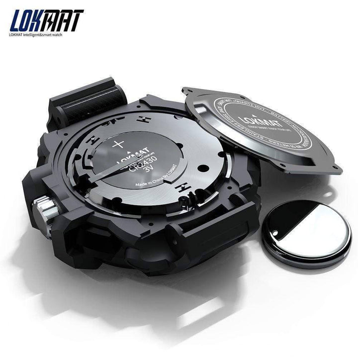 Unisex fitness tracker smartwatch, 50M waterproof, showing time & steps, ideal for outdoor gear