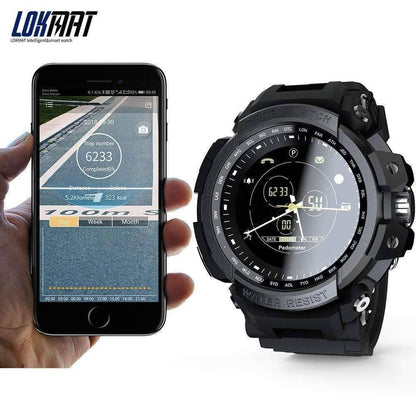 Modern digital sports watch, 50M waterproof, suitable for men and women, with integrated bluetooth