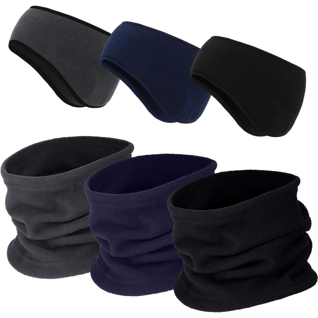 Stylish unisex ArcticPack 6-in-1 fleece set. Versatile warmth for outdoor sports & daily cold weather wear.