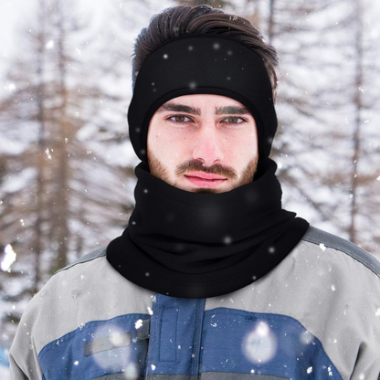 ArcticPack 6-in-1 fleece set: thermal ear warmer, neck gaiter, & headband. Essential cold weather sportswear.