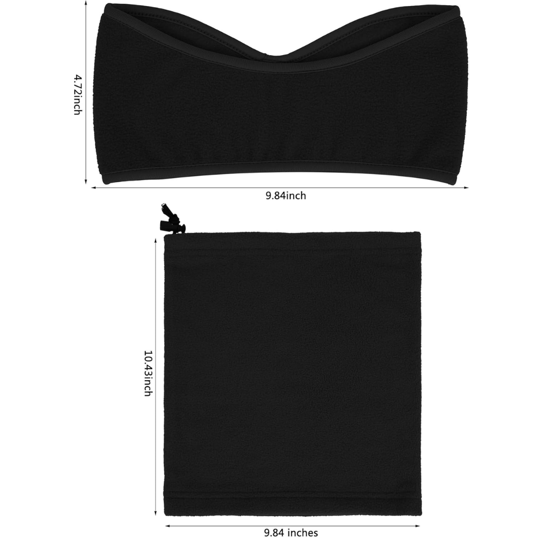 Ultimate warmth with unisex winter fleece set. Protects head, face & neck in extreme cold. Perfect outdoor gear.