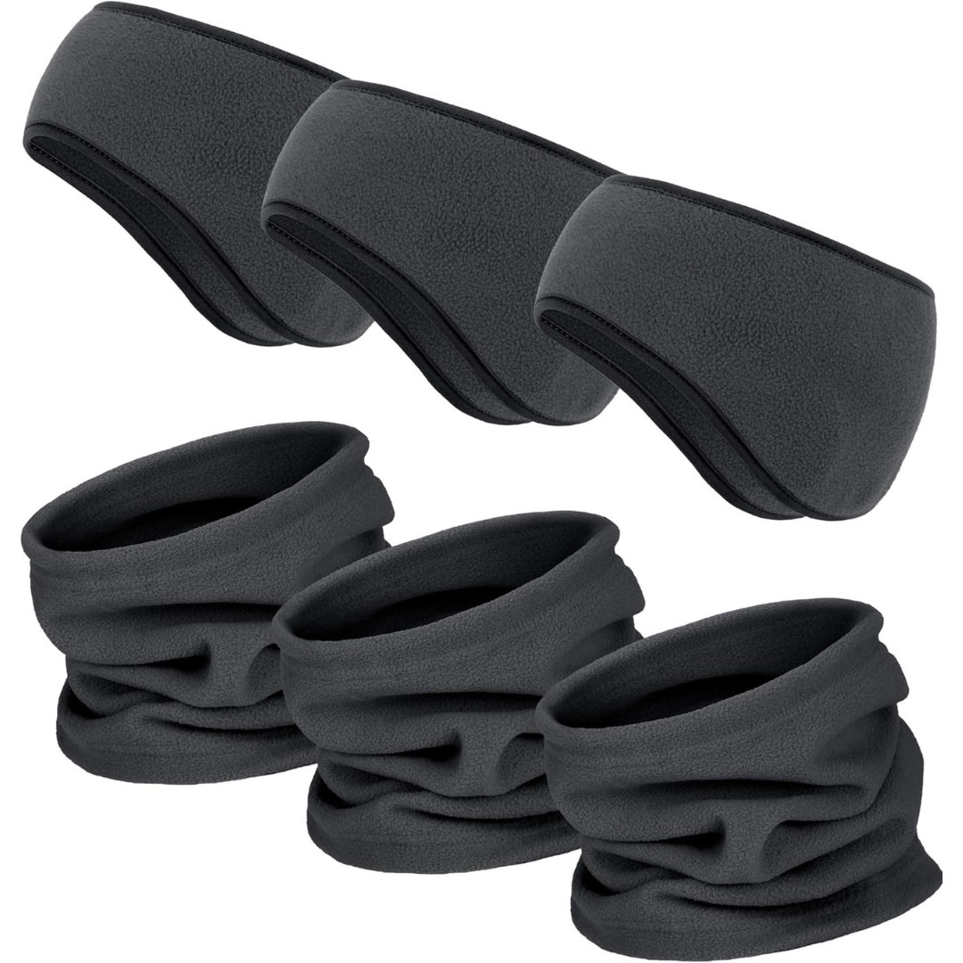 Cozy unisex winter fleece set, ArcticPack. Provides ultimate warmth for head & neck during chilly outdoor adventures.