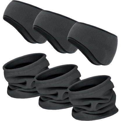 Cozy unisex winter fleece set, ArcticPack. Provides ultimate warmth for head & neck during chilly outdoor adventures.