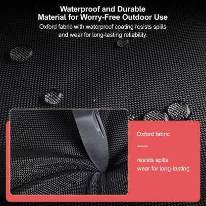 Black waterproof 60L car trunk organizer, collapsible for easy storage, auto accessory