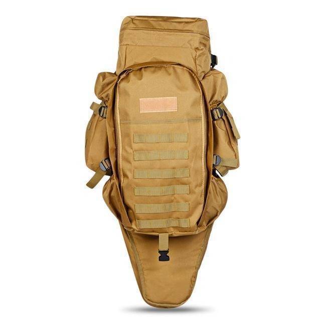 Unisex 60L military backpack with multiple compartments, molle attachment points, ideal for gear organization