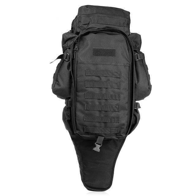 Unisex 60L military tactical backpack, tan color, heavy-duty nylon for demanding outdoor activities