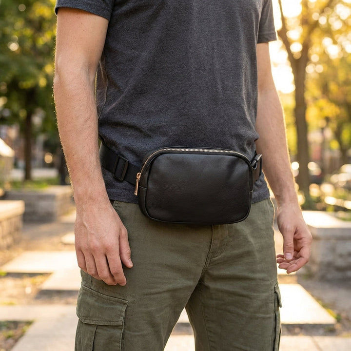 Unisex adjustable crossbody sling bag, waterproof nylon, perfect for daily essentials & everyday carry. Versatile travel bag.