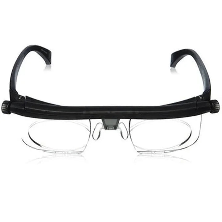 Unisex adjustable focus glasses for clear near & far sight. Versatile vision aid, lightweight eyewear.
