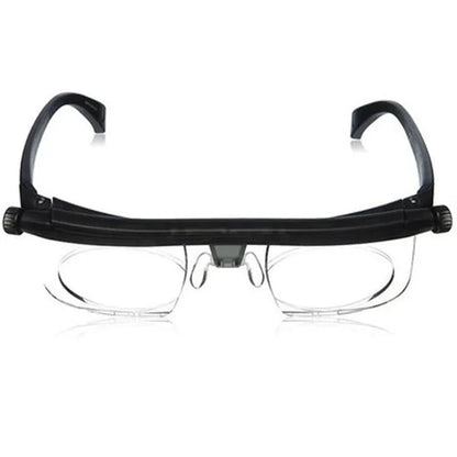Unisex adjustable focus glasses for clear near & far sight. Versatile vision aid, lightweight eyewear.