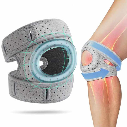 Unisex adjustable knee brace for pain relief & support, ideal for daily wear & recovery from joint pain.