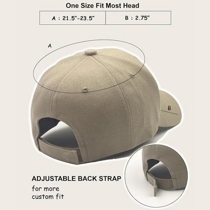 Versatile unisex baseball cap, adjustable for a snug fit, ideal for performance and daily wear.