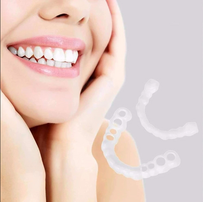 Boost confidence with adjustable snap-on dentures. Natural-looking cosmetic teeth for a quick, beautiful instant smile.