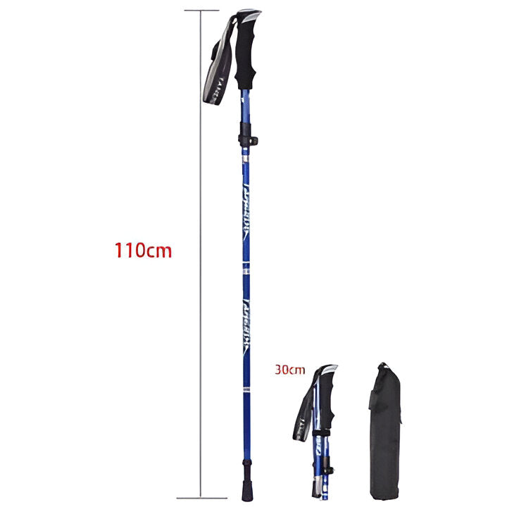 Unisex adjustable hiking poles for all terrains. Durable trekking sticks provide support for walking, trail running & backpacking.