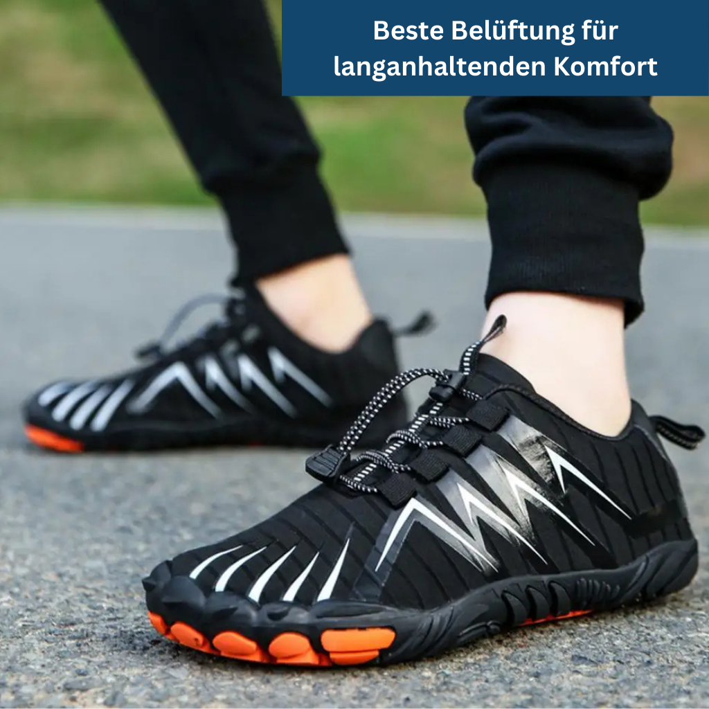 Unisex flexible sole barefoot shoes for outdoor adventure, supporting natural foot health
