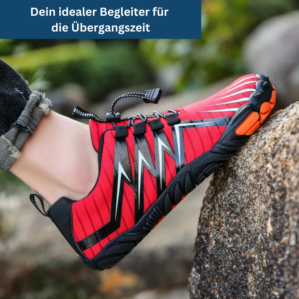 Pack of Adventure Transitional Barefoot Shoes, showcasing various color options for unisex wear