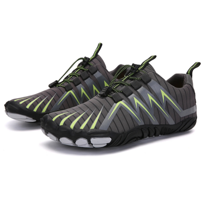 Pair of Adventure Transitional Barefoot Shoes, minimalist design with a flexible sole