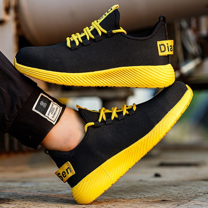 Lightweight AeroGuard unisex work shoes with breathable design for all-day comfort & safety in demanding jobs.