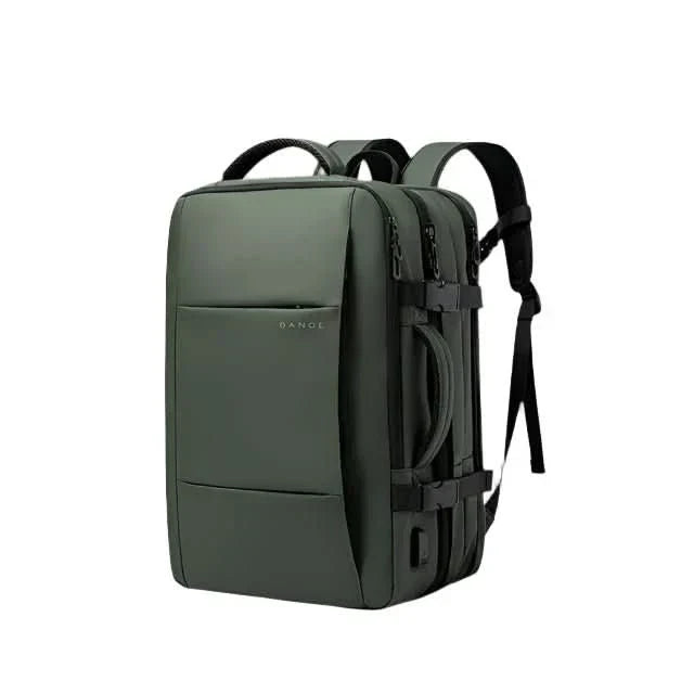 Unisex daily commuter backpack, tech-friendly with USB charging, water-resistant & ample storage.