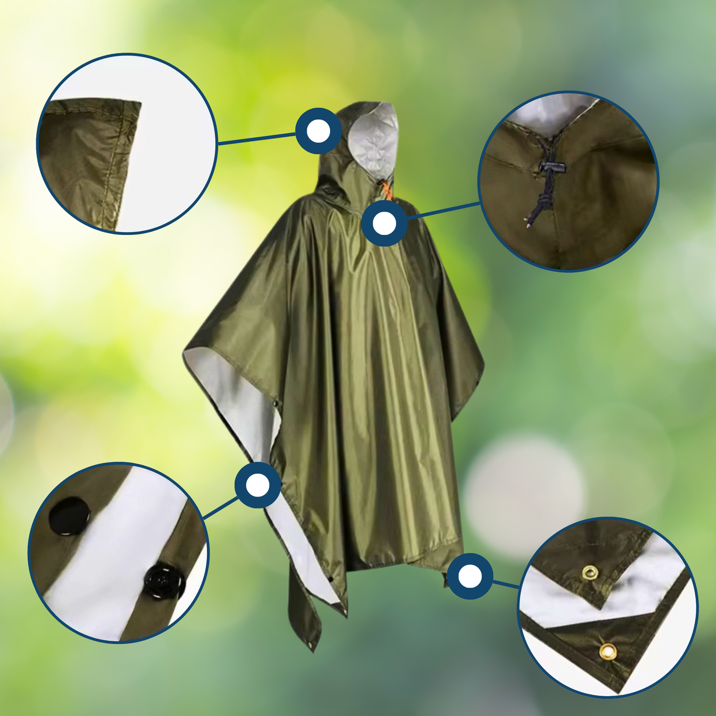 Durable all-weather unisex raincoat, designed for ultimate outdoor protection