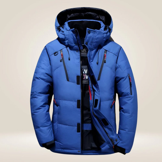 Unisex all-weather insulated winter jacket, perfect for cold & wet conditions. Durable & warm outerwear.