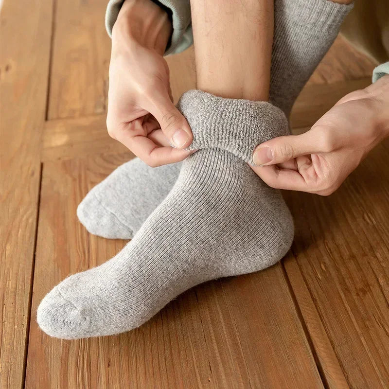 Unisex Alpine Cozy Socks 3-pack, perfect for winter warmth & comfort. Breathable, moisture-wicking footwear.