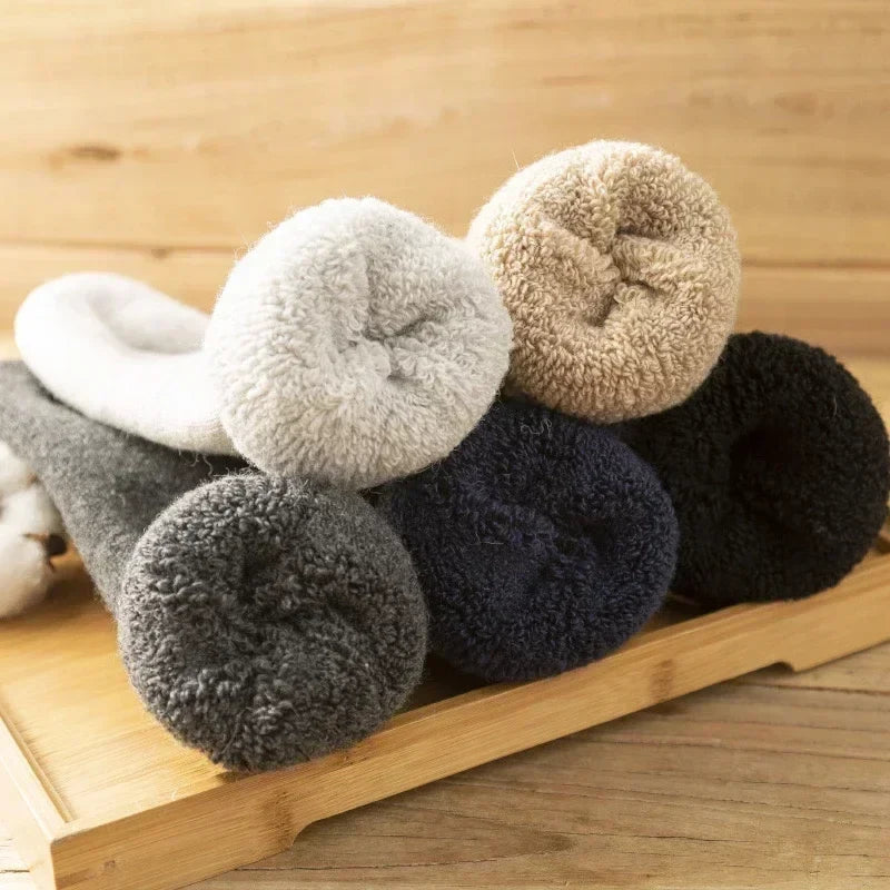 Close-up of soft, warm Alpine cozy socks, showcasing plush texture for ultimate winter comfort & coziness.