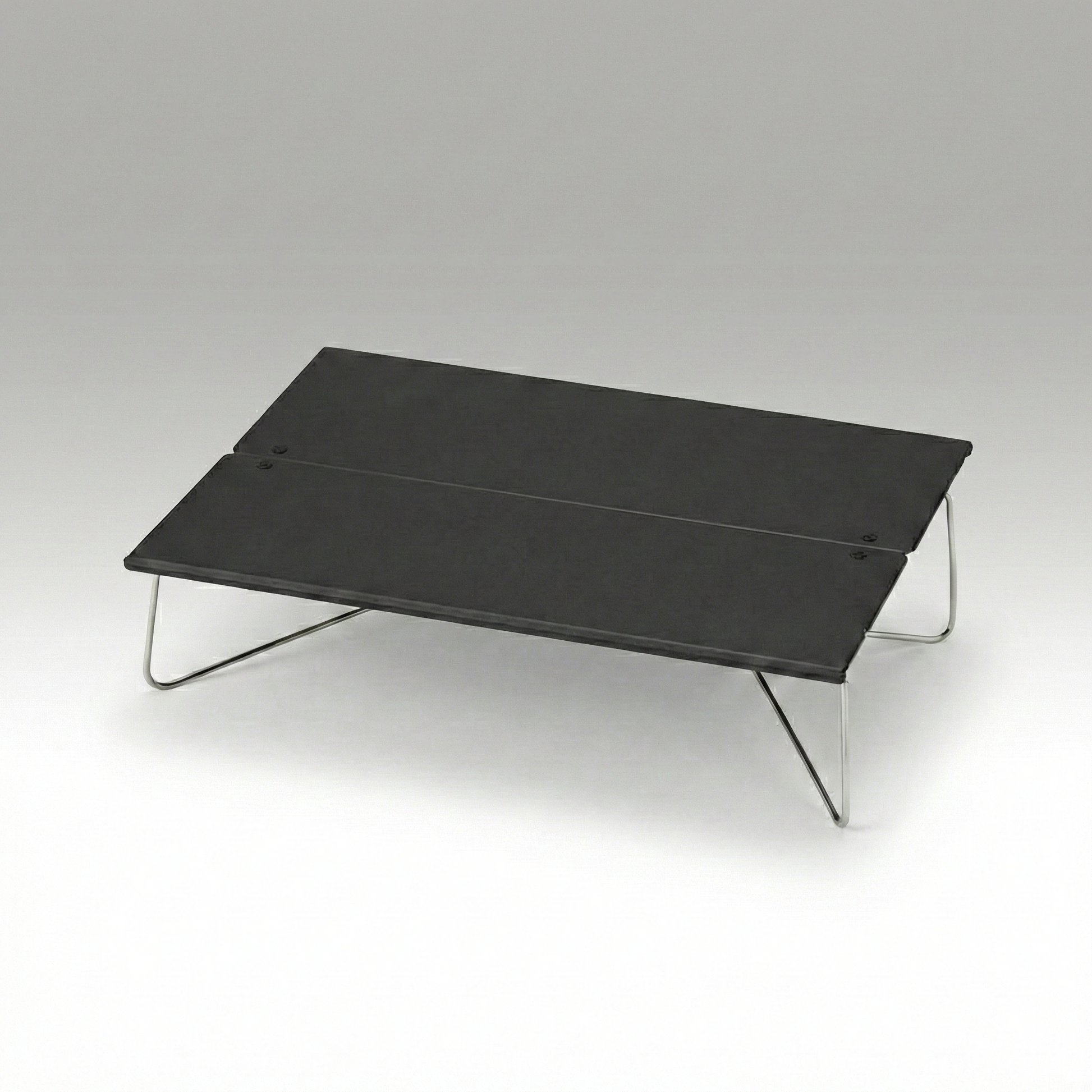 Unisex aluminum A4 foldable outdoor camping table, lightweight & portable for camping, hiking, picnics.