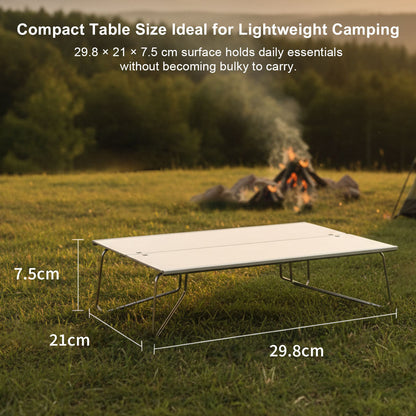 Unisex aluminum lightweight picnic table, perfect for outdoor dining and camp adventures.